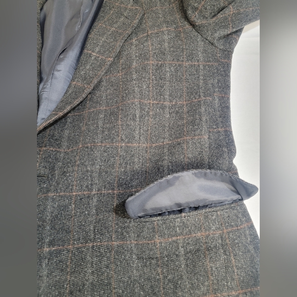 Vintage Foreman And Clark Mens 46L 50% Camal 50% Wool Suit Jacket/Blazer - Picture 7 of 11